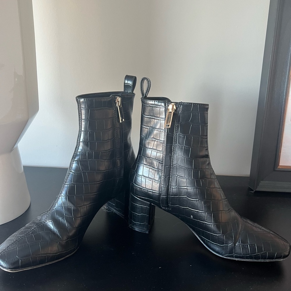 H&M Square Toe Booties